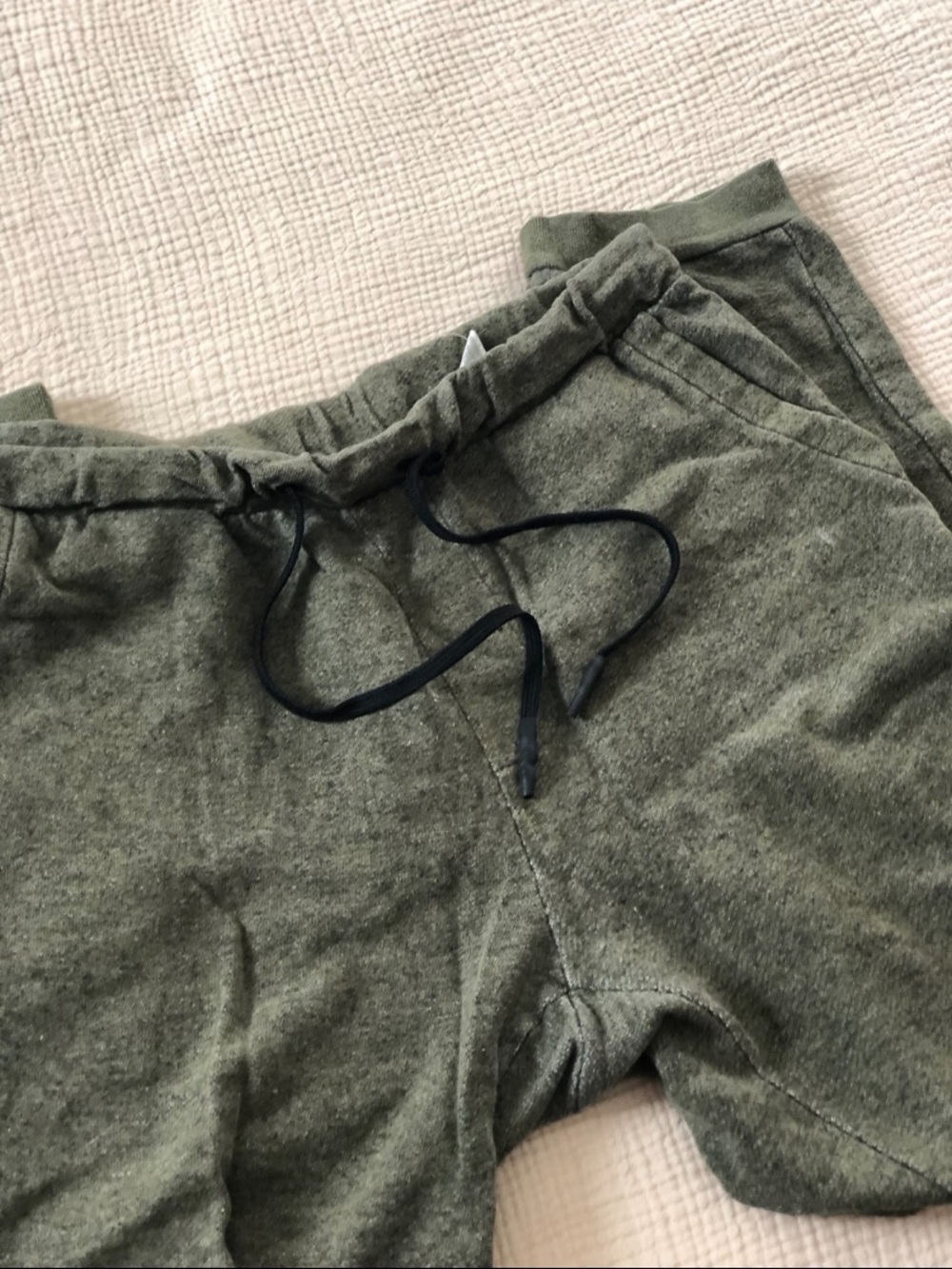 Outerknown Joggers Mens Large Green Hemp Recycled Polyester Tapered Sweatpants